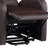 Brown Synthetic Leather Power Motion Recliner W/Lift-1139806117