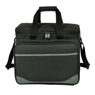 Glacière Red Barrel Studio® avec ensemble de pique-nique pour quatre personnes
