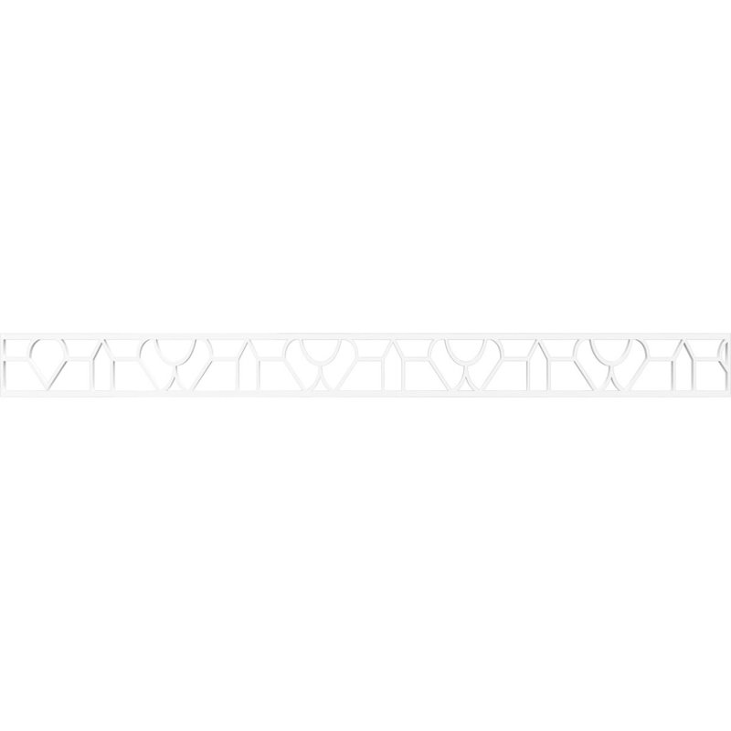 Moulure de panneau de bouleau Whitechapel, H 4 po x l 46,375 po x P 0,375 po, PVC de qualité architecturale