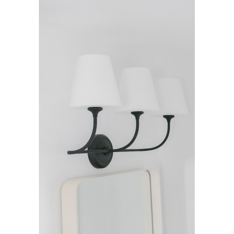 Sylvan 3 - Light Vanity Light, Black Forged