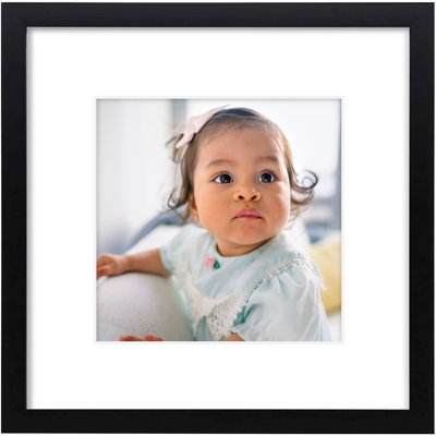 Ailiyah 8x8 Black Wood Single Picture Frame