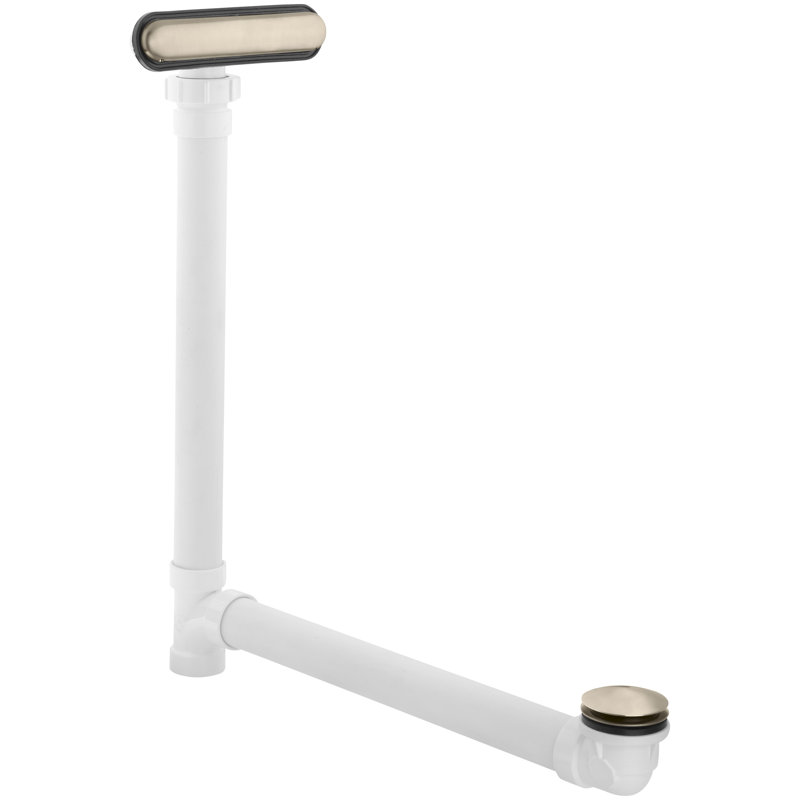 Clearflo Slotted 1.5" Leg Tub Drain with Overflow, Vibrant Brushed Bronze