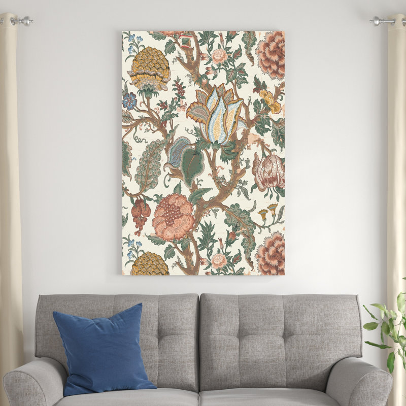 Pastel jacobin floral I, H 48 po x l 32 po
