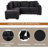 Cassan Upholstered L-Shaped Sectional Left Hand Facing-586558134