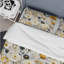 Ensemble de housse de couette blanc scandinave à fleurs élégantes-659669858