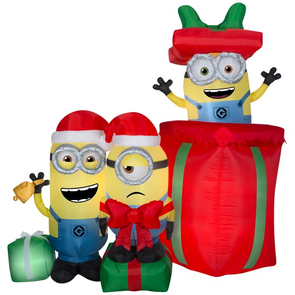 Gemmy Industries Minions Minions with Presents Inflatable | Wayfair