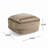 Rustic Wool and Cotton Large Pouf