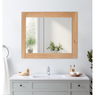 Frazier Solid Wood Rectangle Mirror