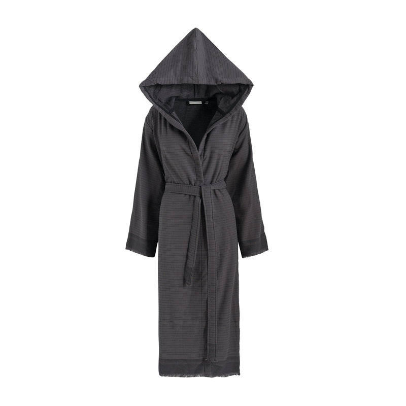 Peignoir en ratine 100% coton Condit, M, Gris