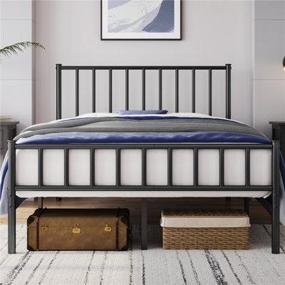 Birmati Minimalist Bed Frame with Headboard and Footboard