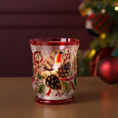 11 cm H Glass Votive