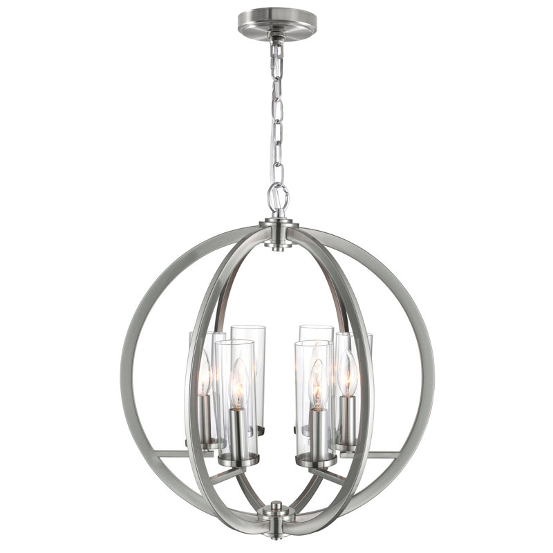 Lustre en forme de globe à 6 lumières Slagle