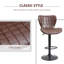 Cissell Swivel Upholstered Adjustable Height Counter Stool with Metal Frame-1603632209