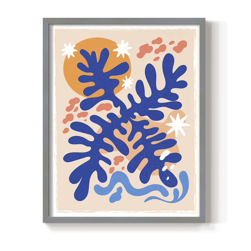 Matisse CECLXVI, reproduction d'art encadrée - bois massif, H 15 po x l 12 po, Gris