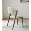 Chaise de salle à manger moderne et simple en cuir