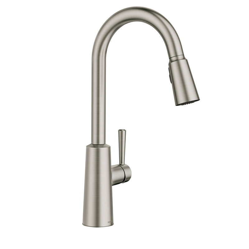 Moen Riley Pulldown Kitchen Faucet with Power Clean Spray Technology, Spot Resist Stainless