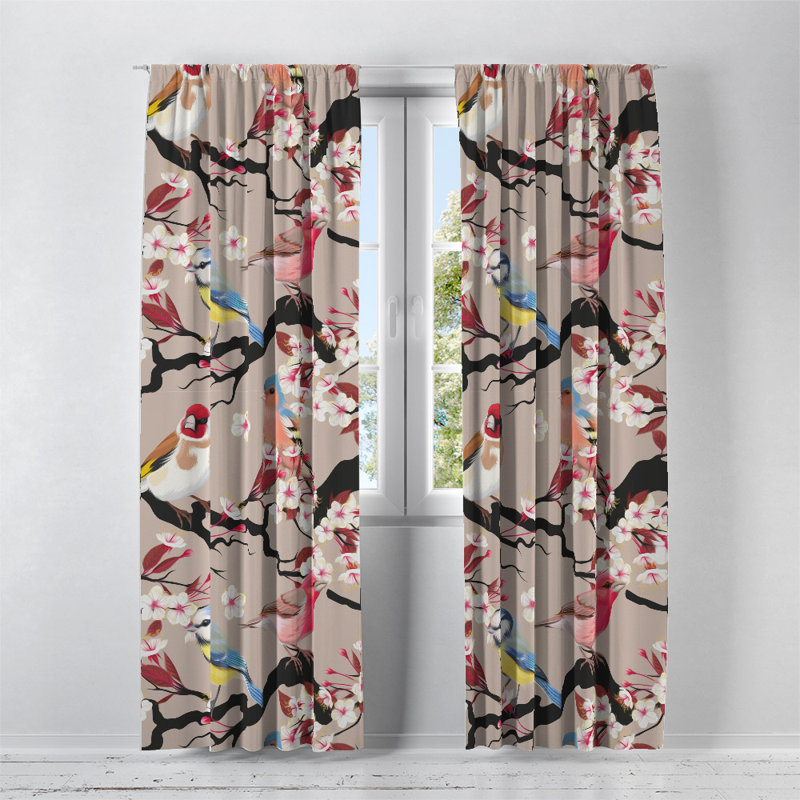 Semi Sheer Curtain, 56" W x 78" L