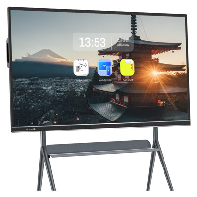 JYXCN 75 "Smart Board 4K Pro Touch écran de présentation sans fil interactif partage de code pour bureau de classe