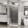34 To 35-3/8 In. W X 72 In. H Bi-Fold Semi-Frameless Shower Doors With Clear Glass