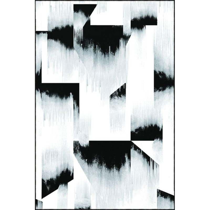 Soft Themed Patterned Woven Base Washable Rug, Rectangle 2'4" x 3'11" Rug Pad Included