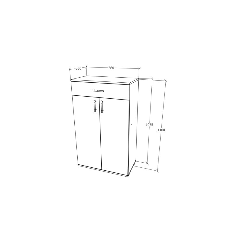 9 Pair Shoe Storage Cabinet and Shoe Rack