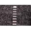 Tapis unique en laine noué à la main 7 pi x 9 pi 10 po nouvel âge Petterson en noir / gris / blanc