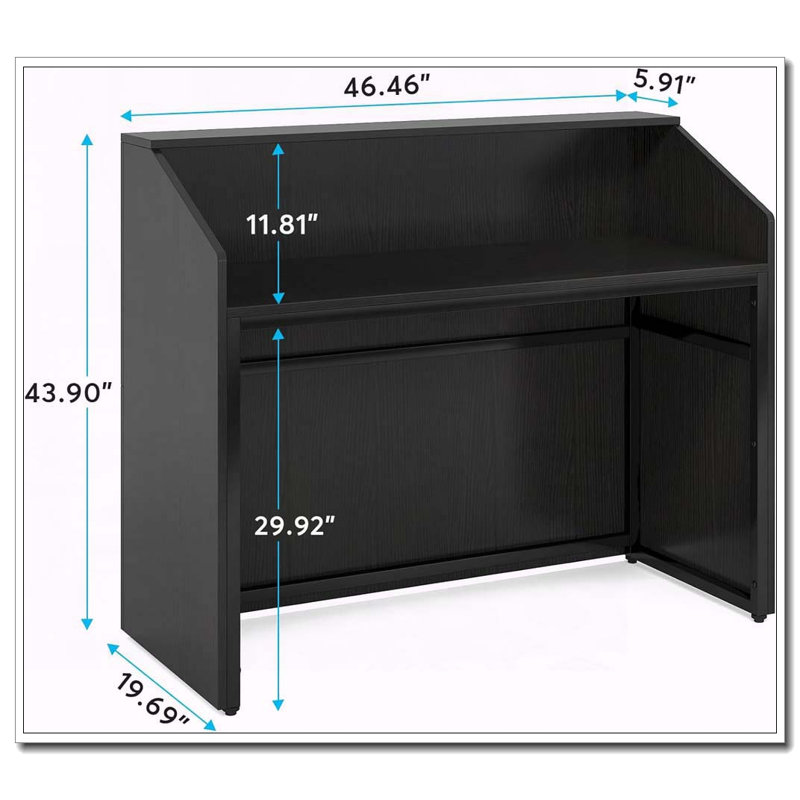 Table de réception Modern, Noir