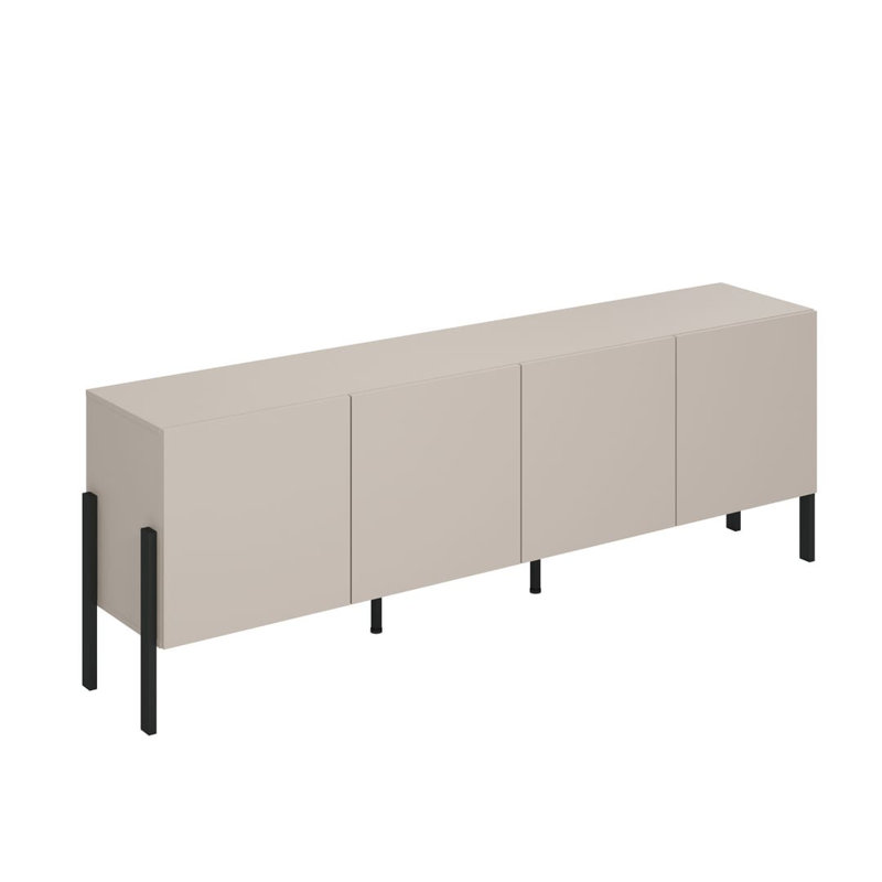 Burham Unfinished TV Stand for TVs up to 75", Cashmere