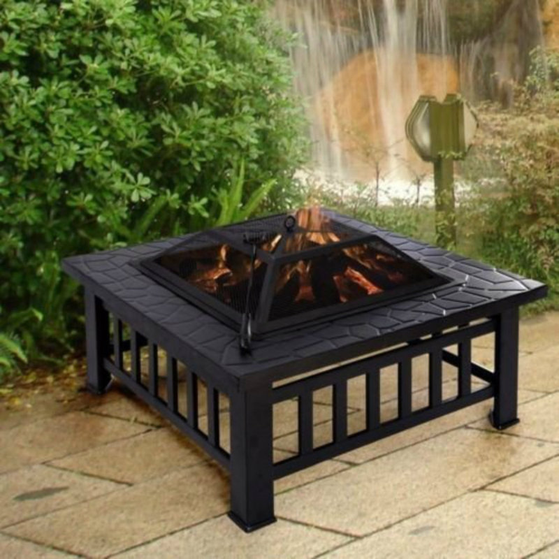 Hackman Square Steel Smokeless Fire Pit