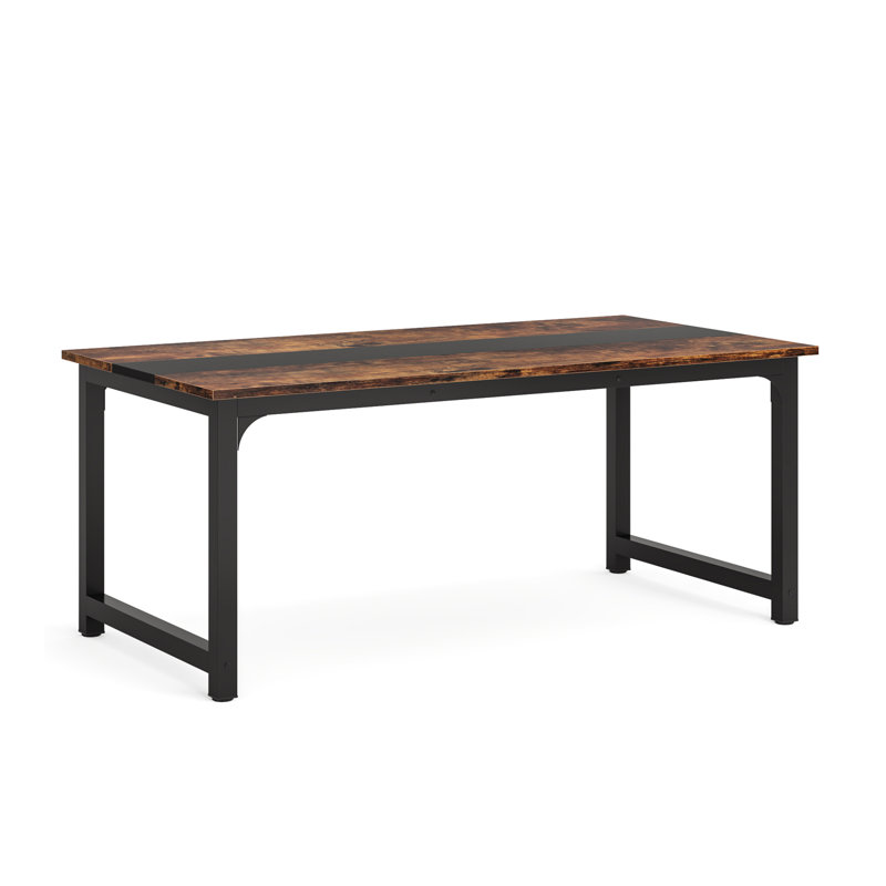 Bureau 63 po Modern Farmhouse, Brun / Noir