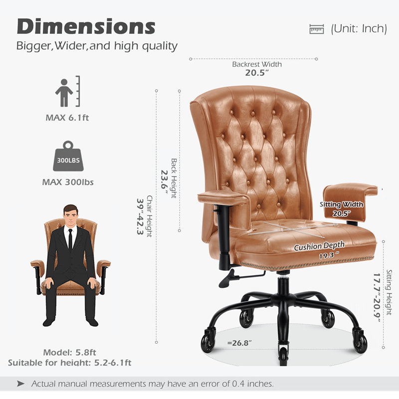 Chaise de bureau Carraton, Chameau