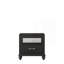 Ensemble de 3 pièces de mobilier de chambre à coucher en bois de velours noir capitonné