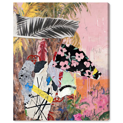 Palm Tree Pinks Print by Oliver Gal