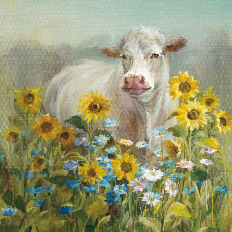 «Farm and Field I v2» par Danhui Nai, reproduction d'art sur toile tendue, H 12 po x l 12 po