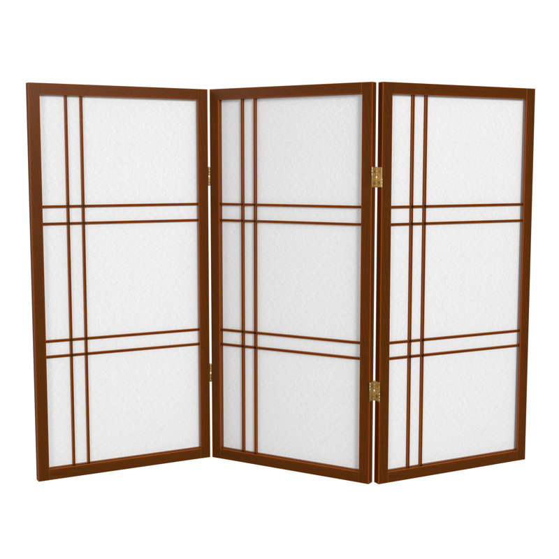 Écran court Shoji 3 pi Keitez, Noyer, 3