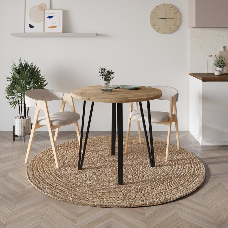 Alphonsia Round Dining Table, Brown