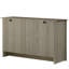 Console en chêne gris de 47 po Nilda, buffet, buffet avec portes et tablettes, armoire