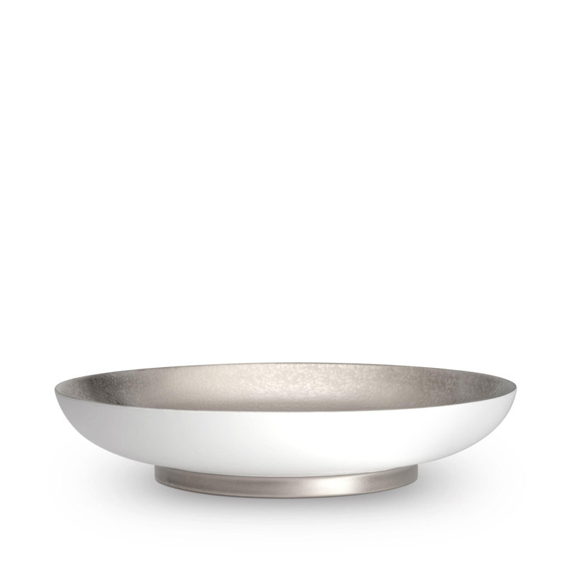 Alchimie Coupe Bowl, 12", White/Platinum