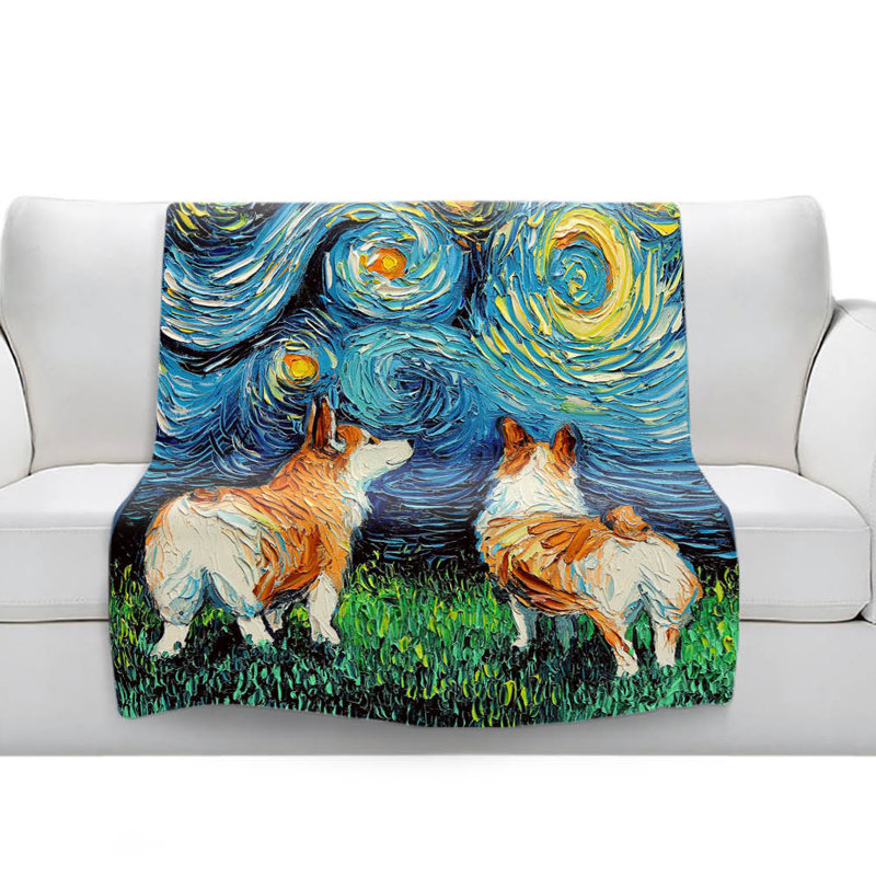 Hand Woven Throw Blanket, 51" x 60"