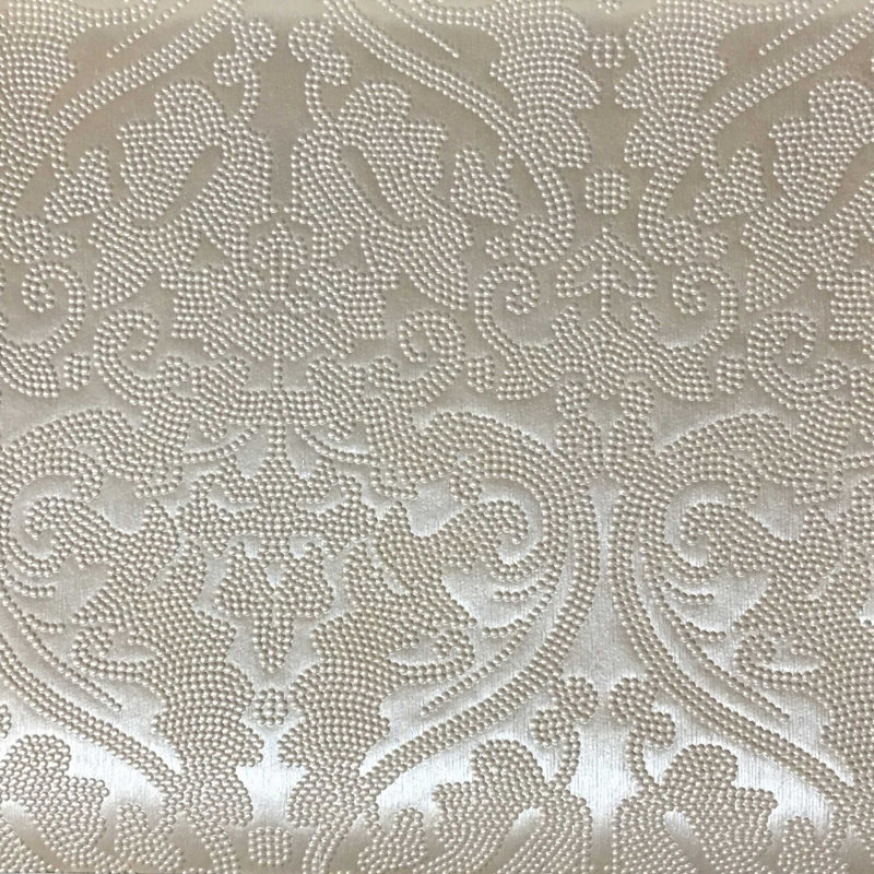 Parisian-Lyon Damask Pattern Vinyl Fabric, Blush