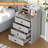 Nightstand With Charging Station, Night Stand For Bedroom,end Table With Hutch And 4 Drawers-1344877542