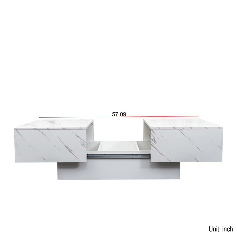 Coffee Table with Sliding Tabletop, Centre Table with Hidden Storage Compartment, Extendable Table  for Living Room