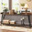 Inzillo 70.87 inch Extra Long Console Table Behind Couch, Rustic Industrial Sofa Table for Living Room, Narrow Entryway Hallway Long Bar Table