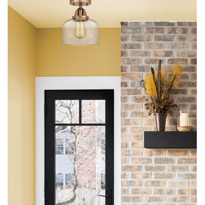 Glass LED Semi Flush Mount