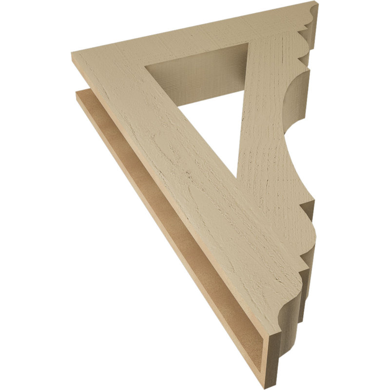 Support en bois de cèdre brut olympique Traditional, H 40 po x l 5,5 po x P 28 po