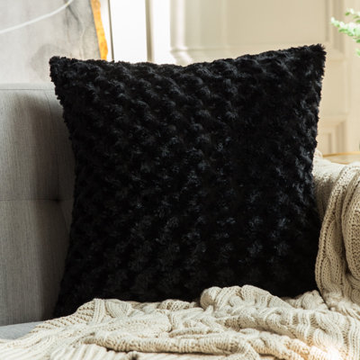 Square Faux Fur Pillow Cover & Insert