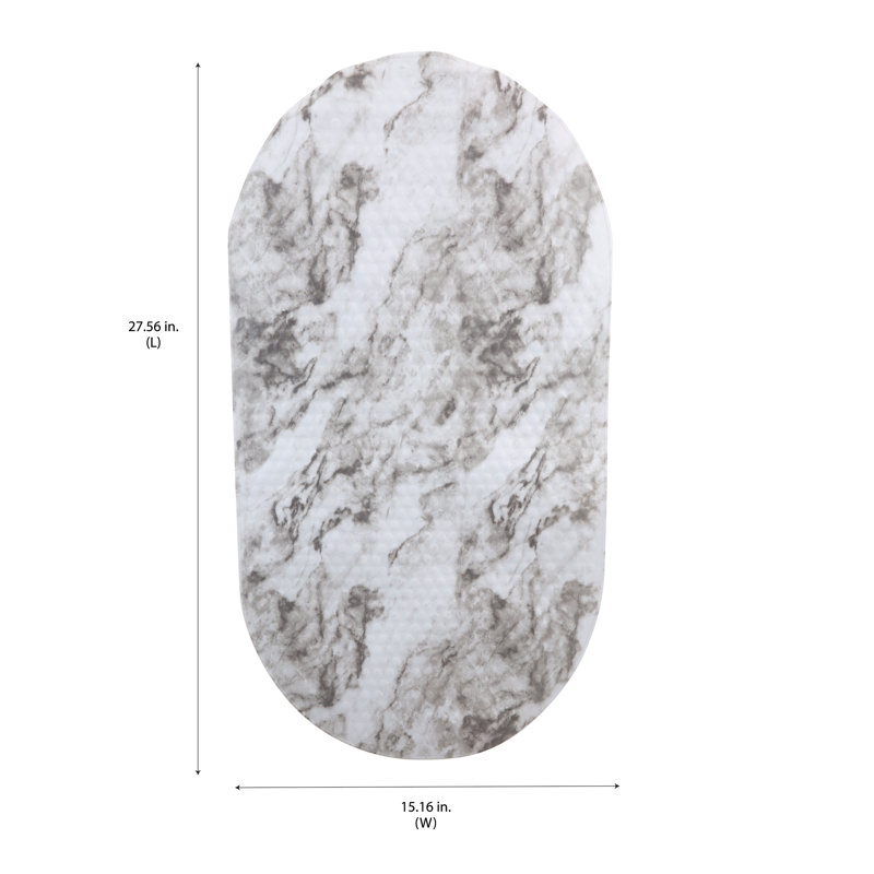 Plastic / Acrylic Non-Slip Bath Mat, Gray