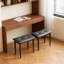 Tabouret de maquillage haut de gamme en bois massif, chaise de table de maquillage moderne et minimaliste, tabouret de chambre / salle à manger
