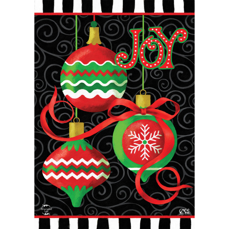 Joy Joy Ornaments House Flag