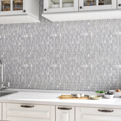 Harrison 12" x 12" Natural Stone Brick Joint Mosaic Wall & Floor Tile